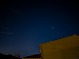 Marte, Venus y satélite artificial.